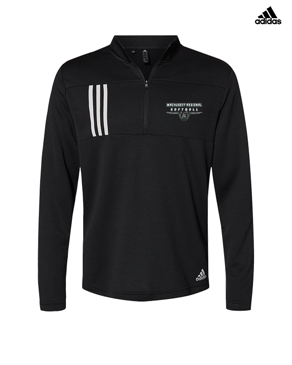 Wachusett Regional HS Softball Design - Mens Adidas Quarter Zip