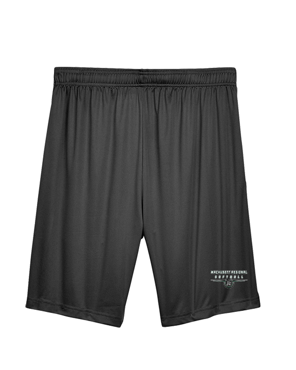 Wachusett Regional HS Softball Design - Mens Training Shorts with Pockets