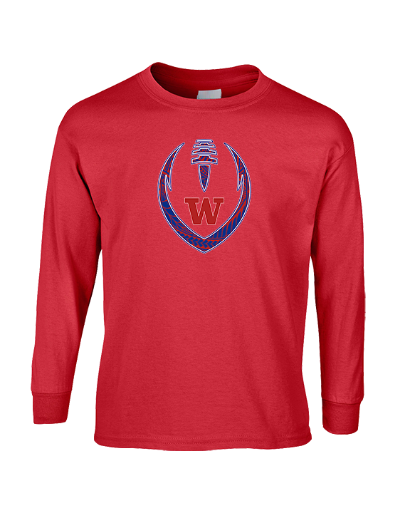 Waianae HS Football Full Football - Cotton Longsleeve