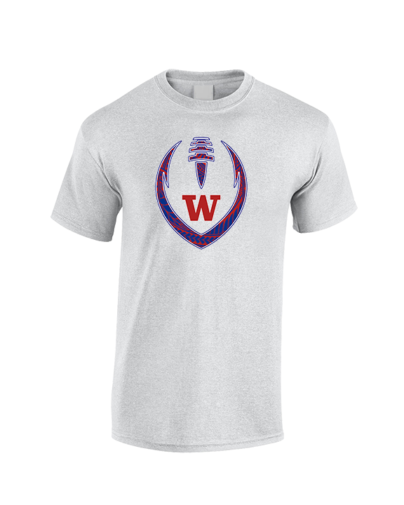 Waianae HS Football Full Football - Cotton T-Shirt