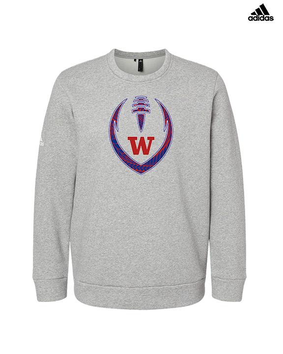 Waianae HS Football Full Football - Mens Adidas Crewneck