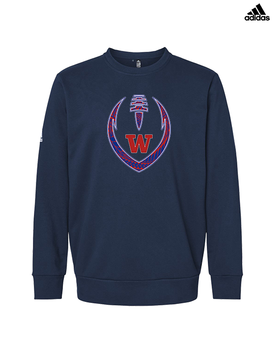 Waianae HS Football Full Football - Mens Adidas Crewneck