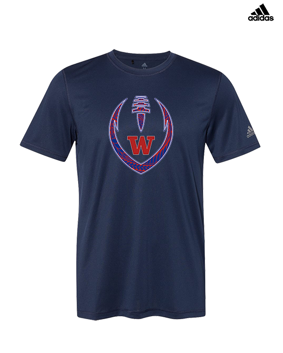 Waianae HS Football Full Football - Mens Adidas Performance Shirt