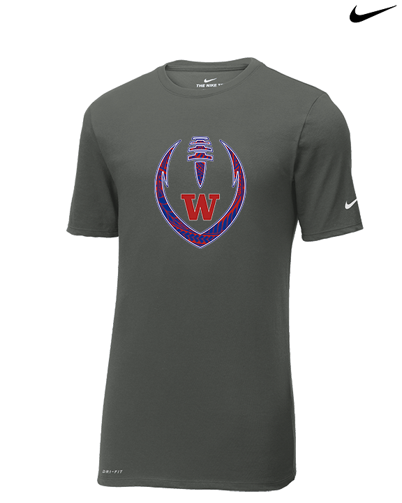 Waianae HS Football Full Football - Mens Nike Cotton Poly Tee