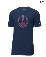 Waianae HS Football Full Football - Mens Nike Cotton Poly Tee