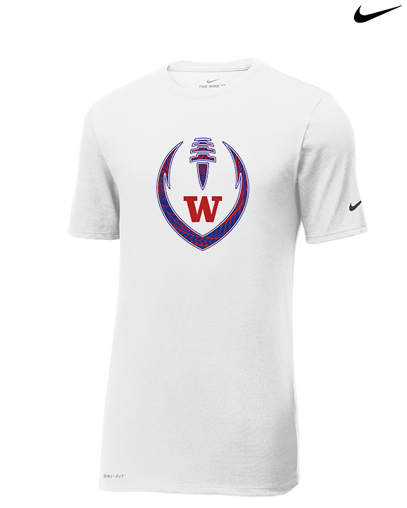 Waianae HS Football Full Football - Mens Nike Cotton Poly Tee