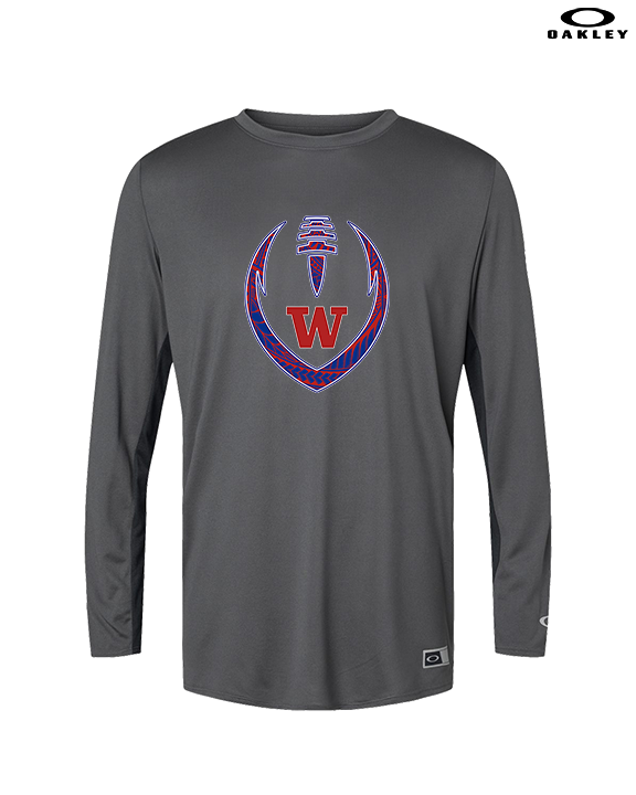 Waianae HS Football Full Football - Mens Oakley Longsleeve