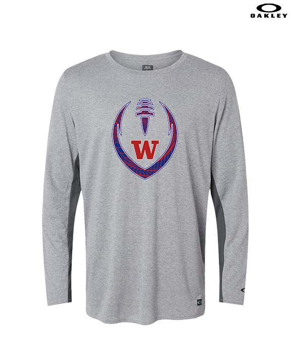 Waianae HS Football Full Football - Mens Oakley Longsleeve