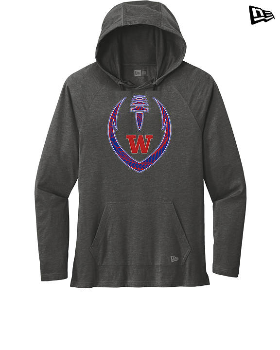 Waianae HS Football Full Football - New Era Tri-Blend Hoodie