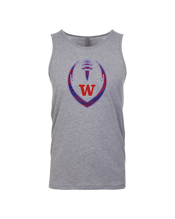Waianae HS Football Full Football - Tank Top