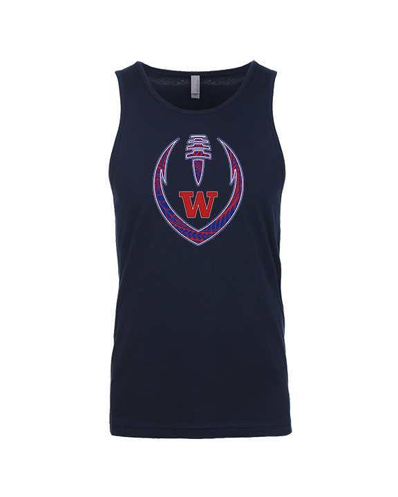 Waianae HS Football Full Football - Tank Top