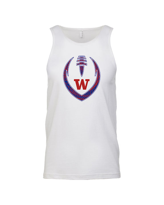 Waianae HS Football Full Football - Tank Top