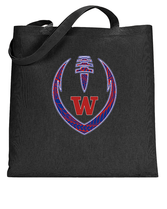 Waianae HS Football Full Football - Tote