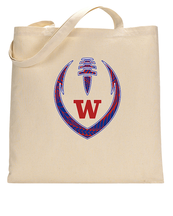 Waianae HS Football Full Football - Tote