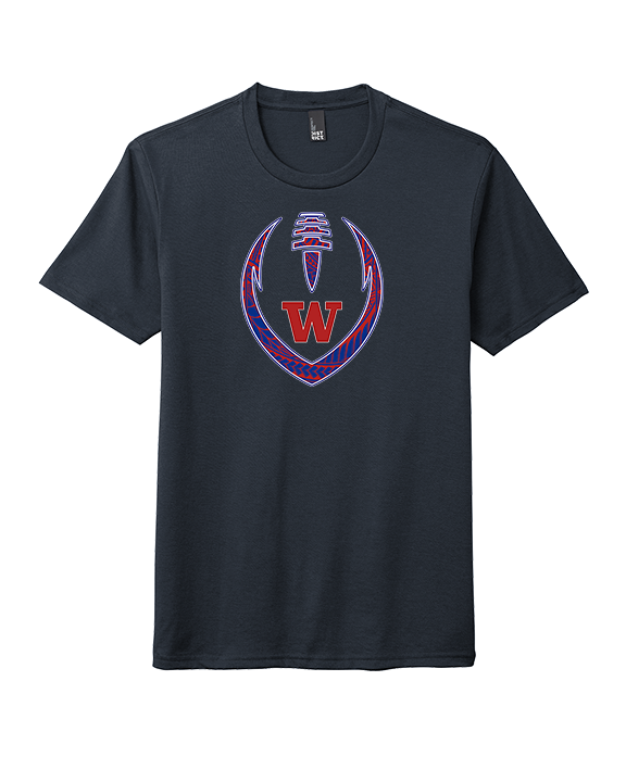 Waianae HS Football Full Football - Tri-Blend Shirt
