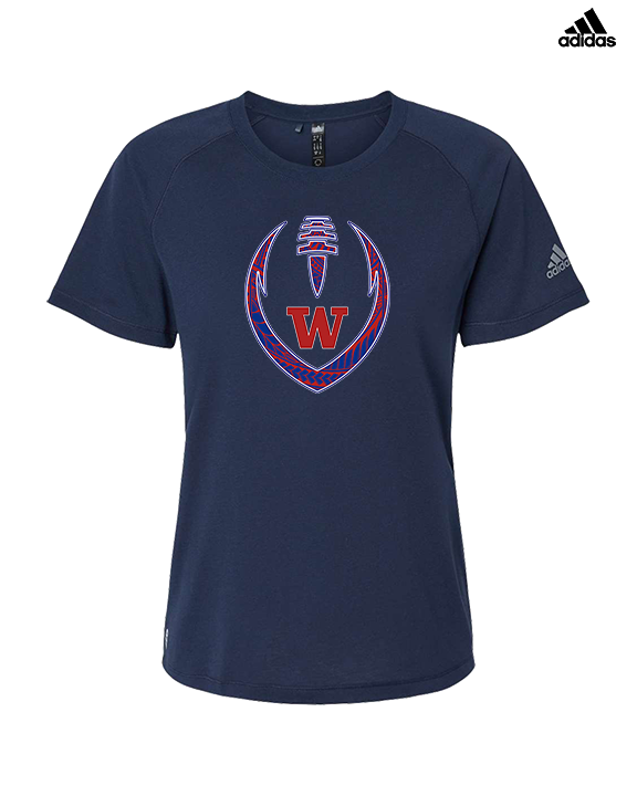 Waianae HS Football Full Football - Womens Adidas Performance Shirt
