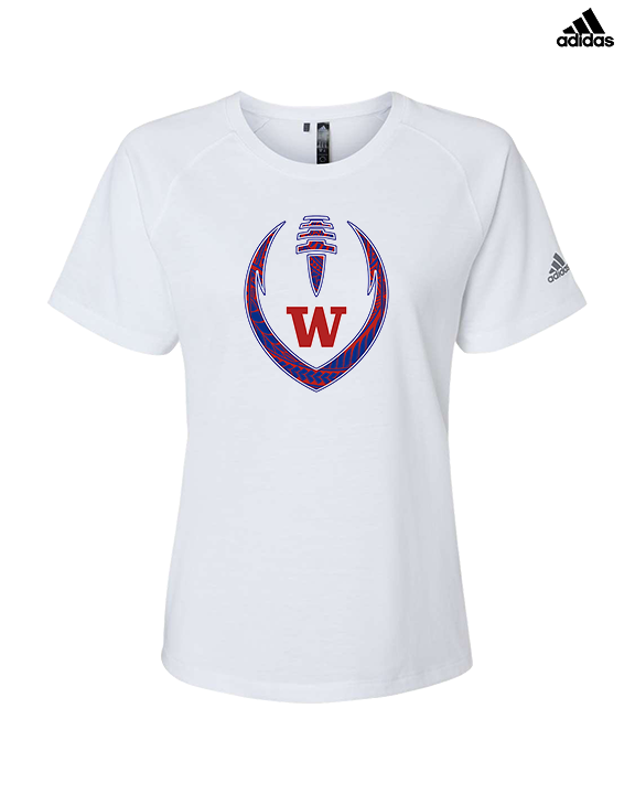 Waianae HS Football Full Football - Womens Adidas Performance Shirt