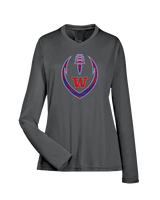 Waianae HS Football Full Football - Womens Performance Longsleeve