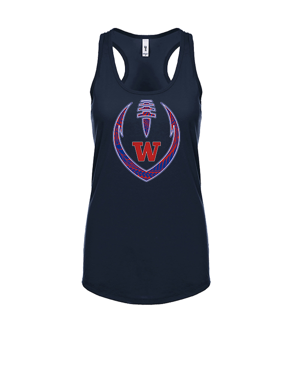 Waianae HS Football Full Football - Womens Tank Top