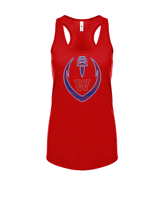 Waianae HS Football Full Football - Womens Tank Top
