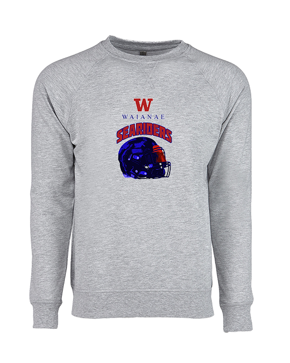 Waianae HS Football Helmet - Crewneck Sweatshirt