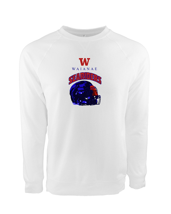 Waianae HS Football Helmet - Crewneck Sweatshirt