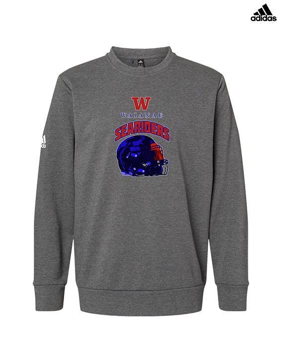 Waianae HS Football Helmet - Mens Adidas Crewneck