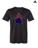 Waianae HS Football Helmet - Mens Adidas Performance Shirt