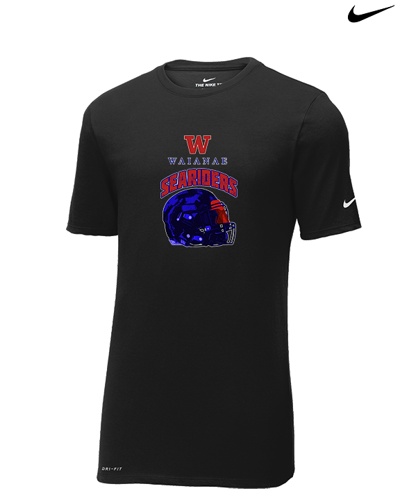 Waianae HS Football Helmet - Mens Nike Cotton Poly Tee