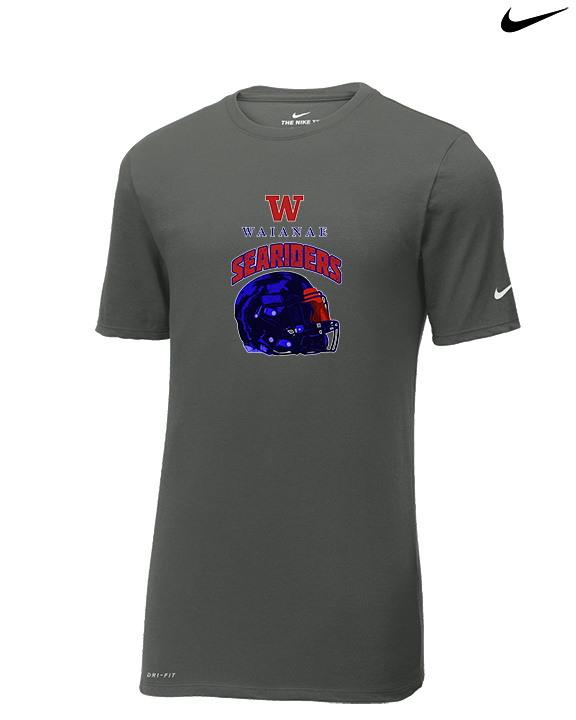 Waianae HS Football Helmet - Mens Nike Cotton Poly Tee