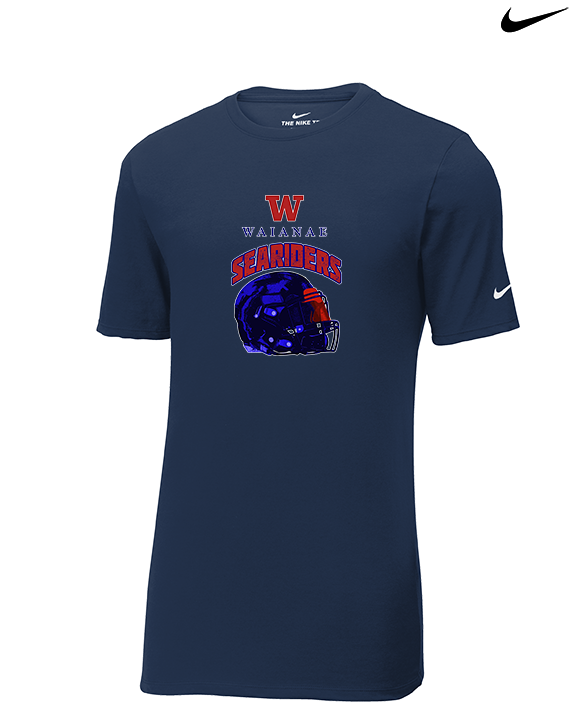 Waianae HS Football Helmet - Mens Nike Cotton Poly Tee