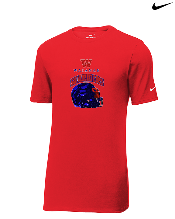 Waianae HS Football Helmet - Mens Nike Cotton Poly Tee