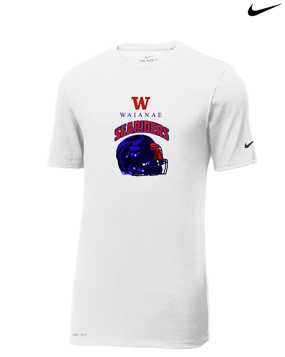 Waianae HS Football Helmet - Mens Nike Cotton Poly Tee
