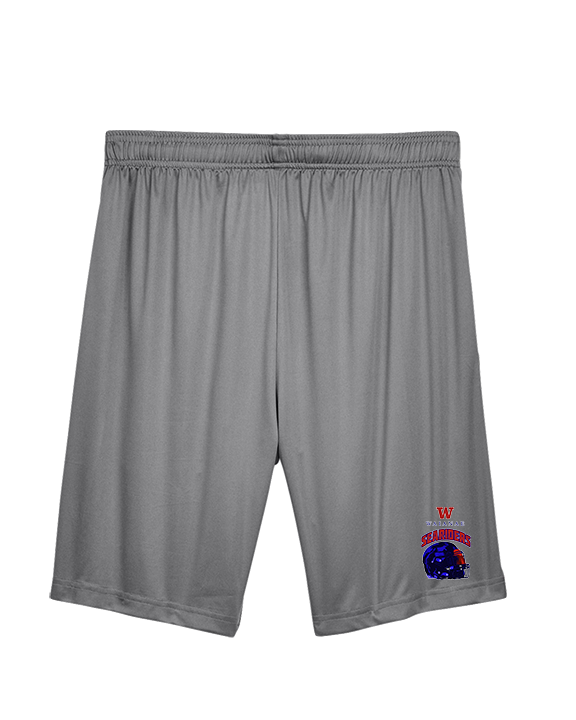 Waianae HS Football Helmet - Mens Training Shorts with Pockets