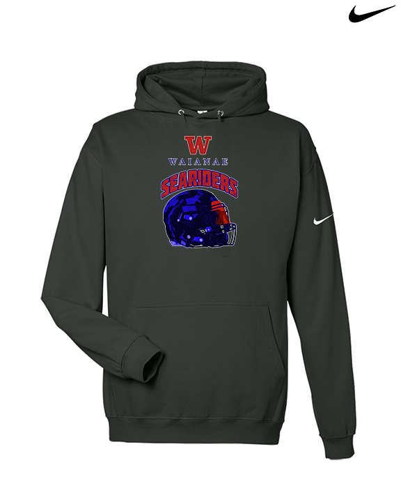 Waianae HS Football Helmet - Nike Club Fleece Hoodie