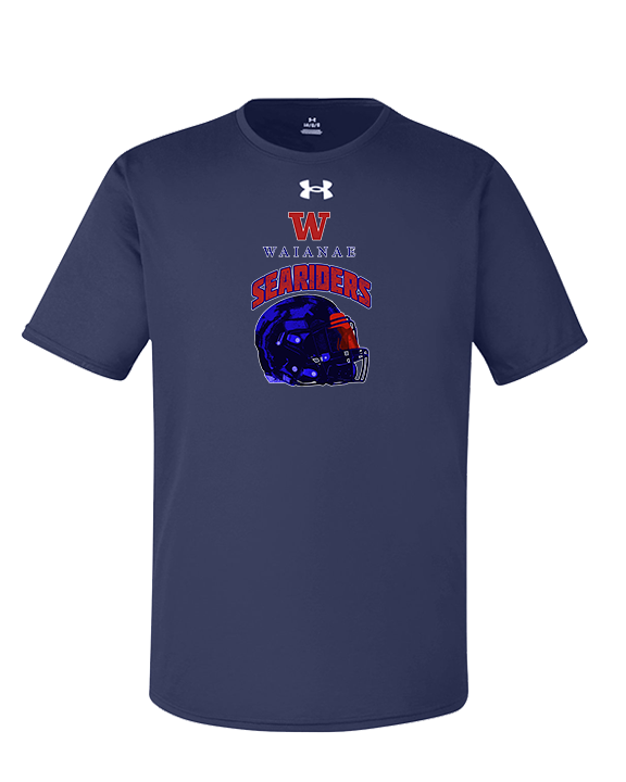 Waianae HS Football Helmet - Under Armour Mens Team Tech T-Shirt