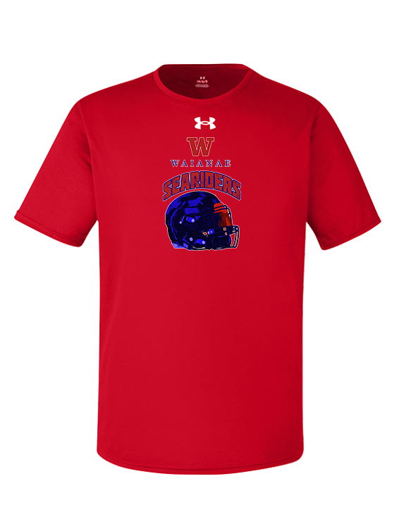 Waianae HS Football Helmet - Under Armour Mens Team Tech T-Shirt