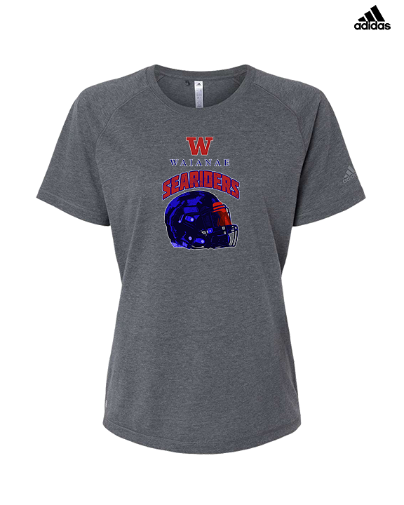 Waianae HS Football Helmet - Womens Adidas Performance Shirt