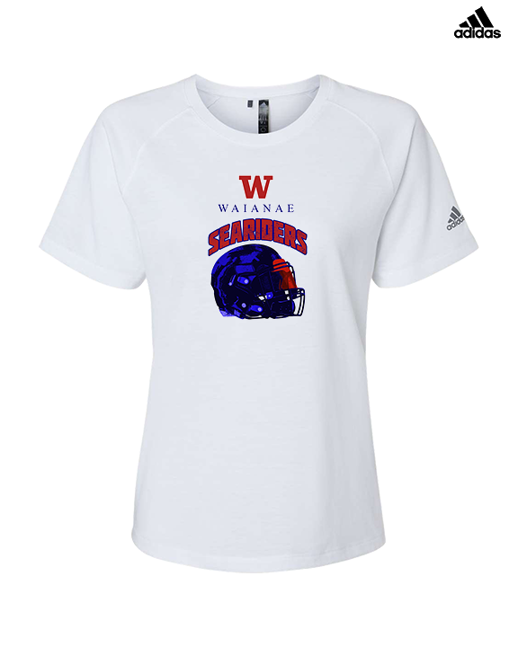 Waianae HS Football Helmet - Womens Adidas Performance Shirt