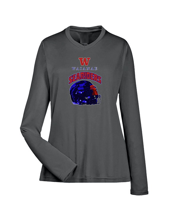Waianae HS Football Helmet - Womens Performance Longsleeve
