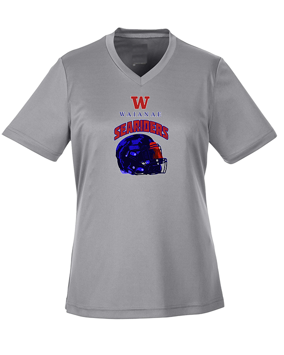Waianae HS Football Helmet - Womens Performance Shirt
