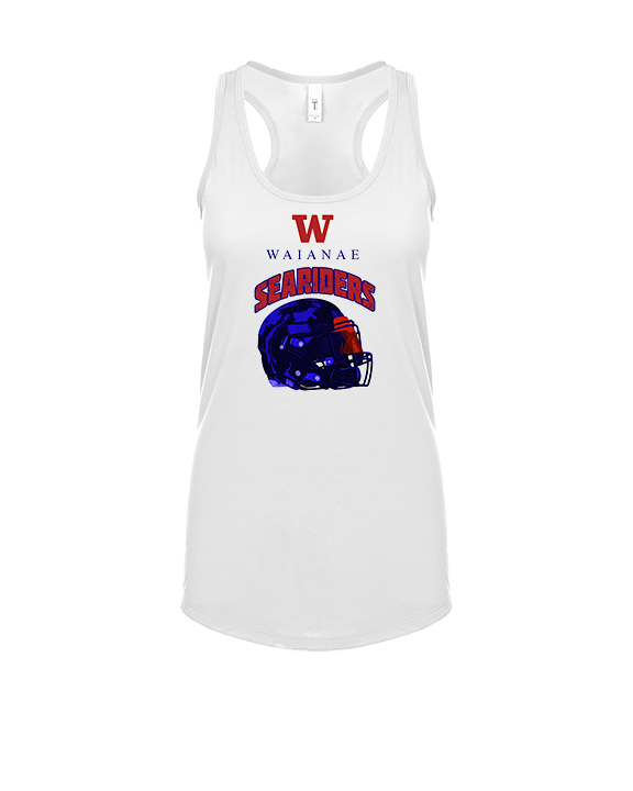 Waianae HS Football Helmet - Womens Tank Top