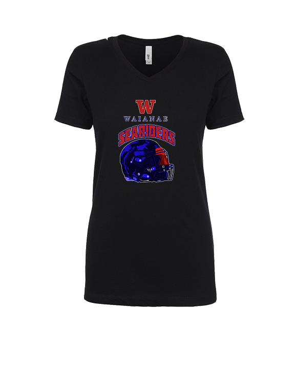 Waianae HS Football Helmet - Womens Vneck