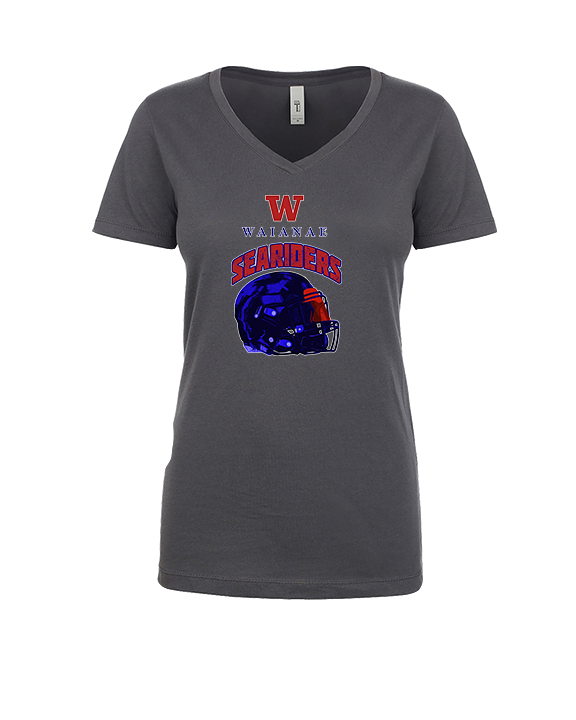 Waianae HS Football Helmet - Womens Vneck