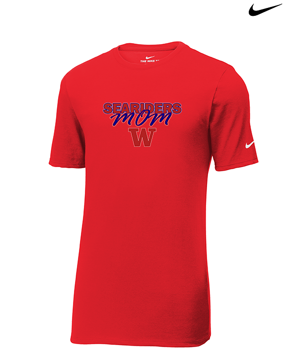 Waianae HS Football Mom - Mens Nike Cotton Poly Tee