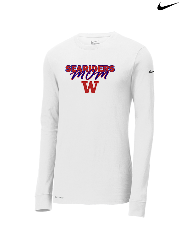 Waianae HS Football Mom - Mens Nike Longsleeve