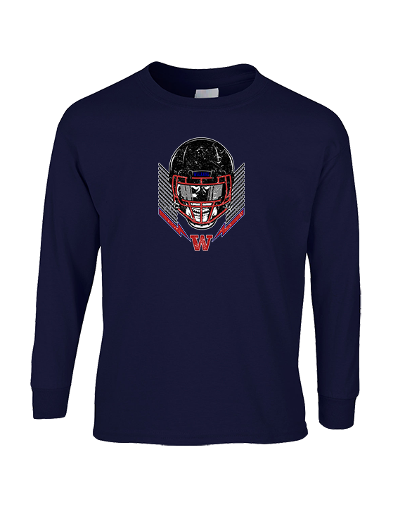 Waianae HS Football Skull Crusher - Cotton Longsleeve