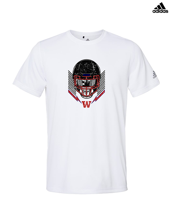 Waianae HS Football Skull Crusher - Mens Adidas Performance Shirt