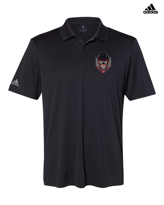 Waianae HS Football Skull Crusher - Mens Adidas Polo