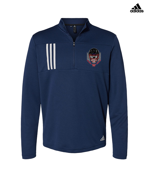 Waianae HS Football Skull Crusher - Mens Adidas Quarter Zip